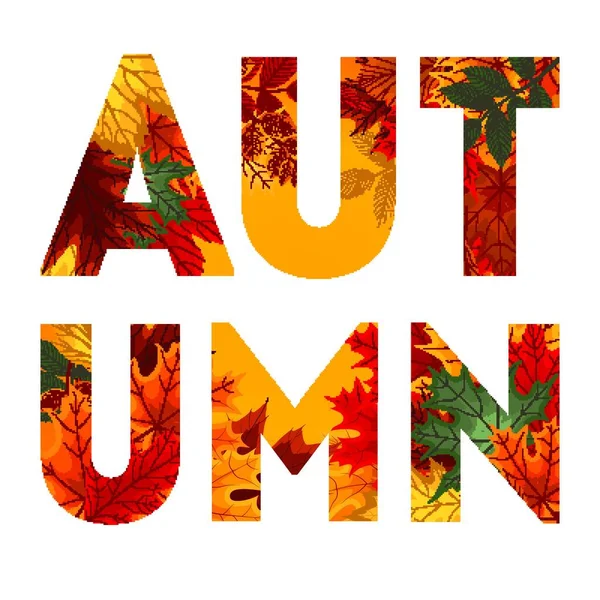 Resumen Vector Illustration Background Falling Autumn Leaves Eps10 — Vector de stock