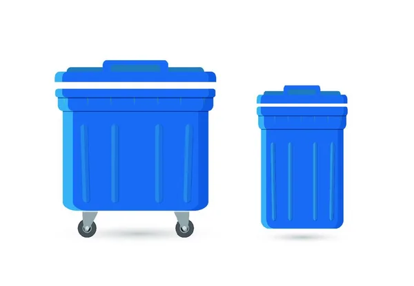 垃圾箱和废品 — 图库矢量图片