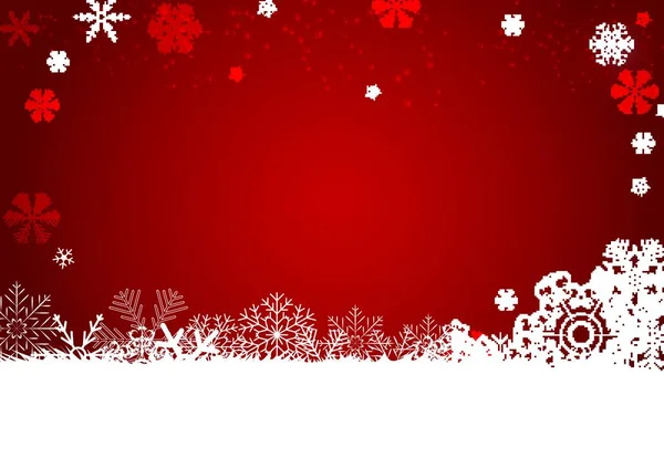 Antecedentes Abstractos Navidad Año Nuevo Con Copos Nieve Ilustración Vectorial — Vector de stock