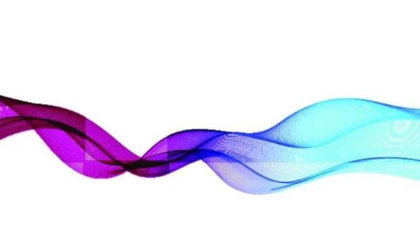 Абстрактный Векторный Фон Гладкой Цветовой Волной Прозрачные Волнистые Линии Абстрактный — стоковый вектор