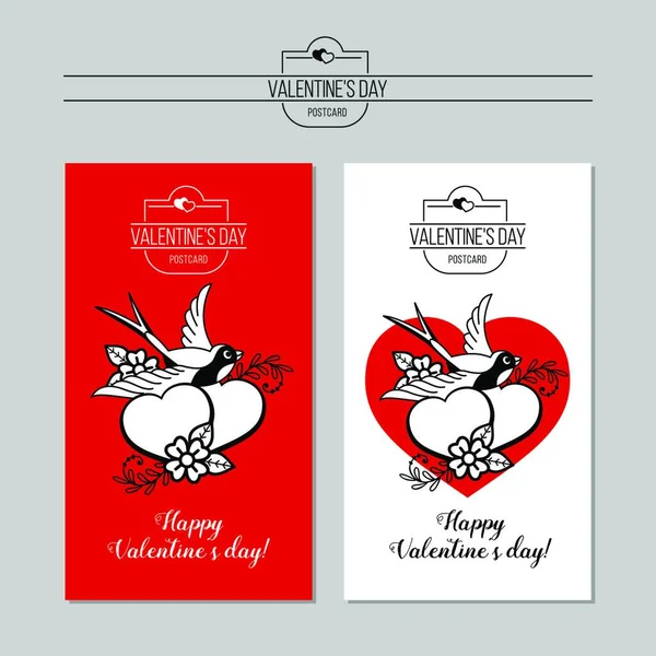 Emblem Love Congratulations Valentine Rsquo Day Day Wedding Two Loving — Stockvector