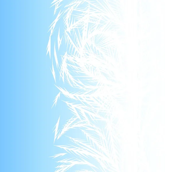 Зимове Замерзле Вікно Безшовний Візерунок Орнамент Крижаних Кристалів Склі Зимове — стоковий вектор