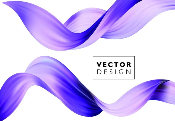 Abstract Colorful Vector Background Color Flow Liquid Wave Design Brochure — Stock Vector