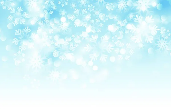 Cartão Inverno Com Flocos Neve Ilustração Vetorial Fundo Natal Natal —  Vetores de Stock
