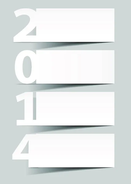 2014 Šťastný Nový Rok Pozadí Vektor Ilustrace — Stockový vektor