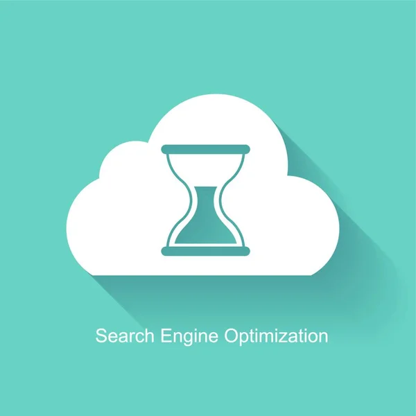 Seo Search Engine Flat Icon Vector — стоковый вектор