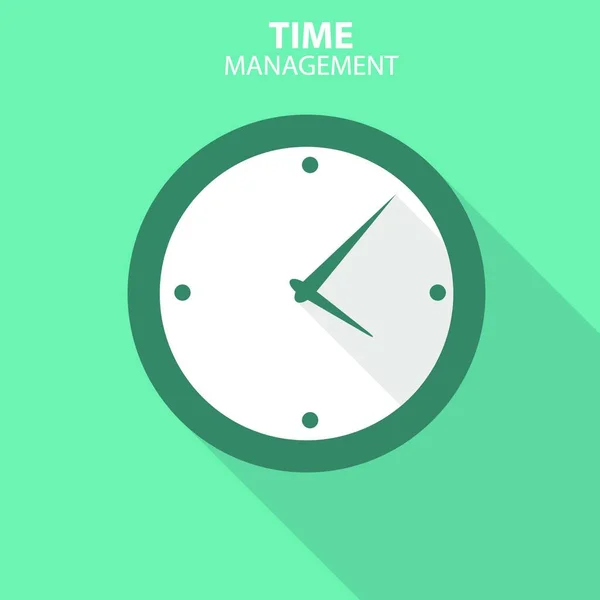 Modern Flat Time Management Vektor Ikonen För Webb Och Mobil — Stock vektor