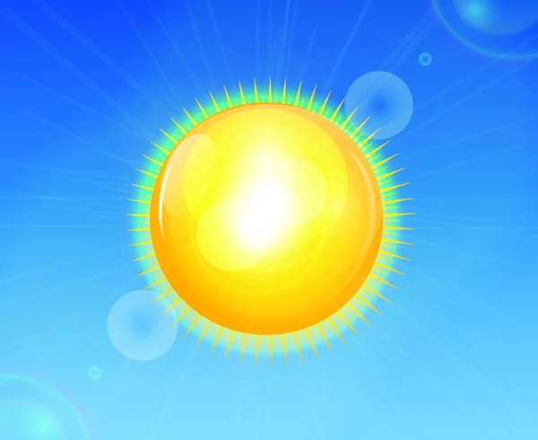 Słoneczny Błyszczący Tło Wektor Ilustracja — Wektor stockowy