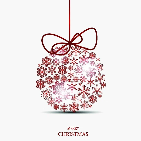 Illustration Vectorielle Fond Des Flocons Neige Noël — Image vectorielle