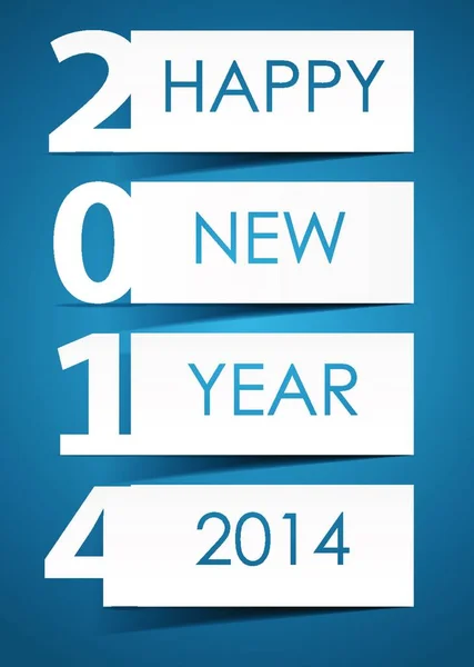 2014 Mutlu Yeni Yıl Arkaplan Vektörü Illüstrasyonu — Stok Vektör