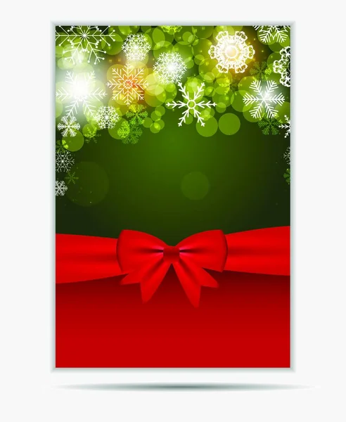 Navidad Copos Nieve Sitio Web Banner Tarjeta Fondo Vector Ilustración — Archivo Imágenes Vectoriales