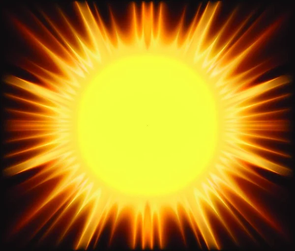 Abstraktní Sluneční Svit Oranžovými Paprsky Ilustrace Pozadí Vektor — Stockový vektor