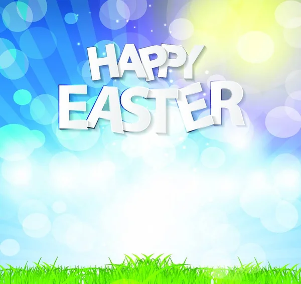 Happy Easter Spring Background Vector Illustration Eps10 — Stock Vector