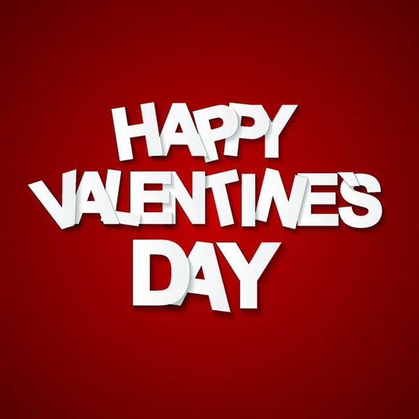 Happy Valentijnsdag Kaart Vectorillustratie — Stockvector