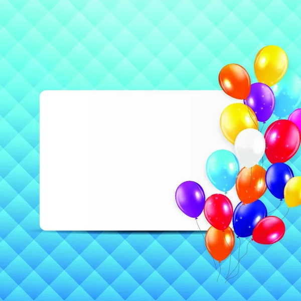Glanzende Ballonnen Achtergrond Vector Illustratie Eps — Stockvector
