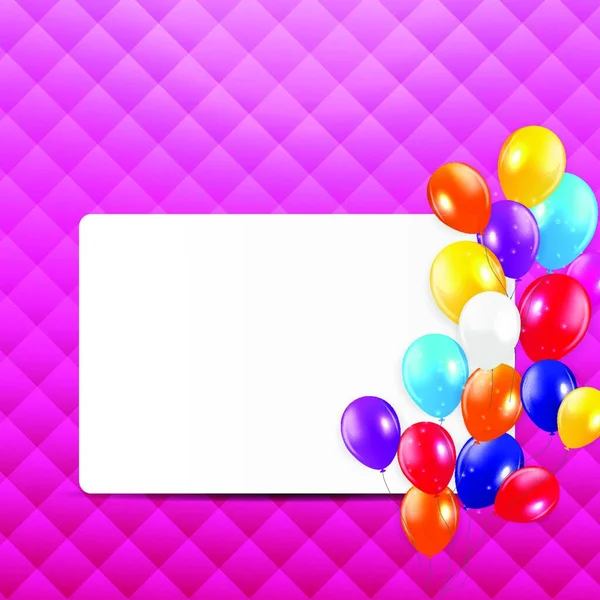 Farbige Luftballons Hintergrund Vektor Illustration Folge — Stockvektor