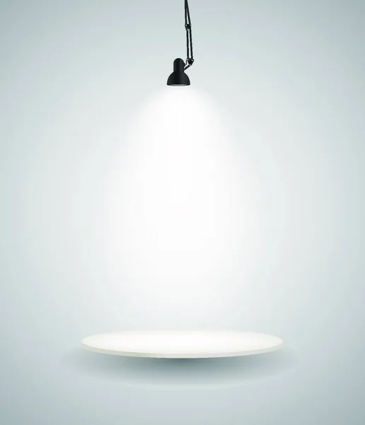 Fond Avec Lampe Éclairage Espace Vide Pour Votre Texte Objet — Image vectorielle