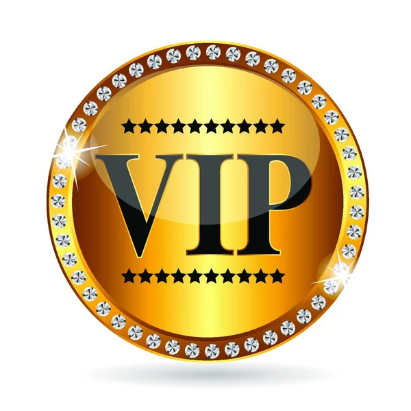 Vip Mitglieder Beschriften Vector Illustration Eps10 — Stockvektor