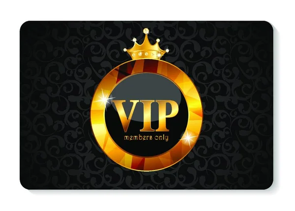 Vip Members Card Vector Illustration Eps10 — Stock Vector
