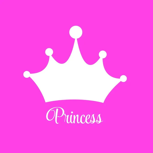 Princesa Fundo Com Crown Vector Ilustração Eps10 — Vetor de Stock