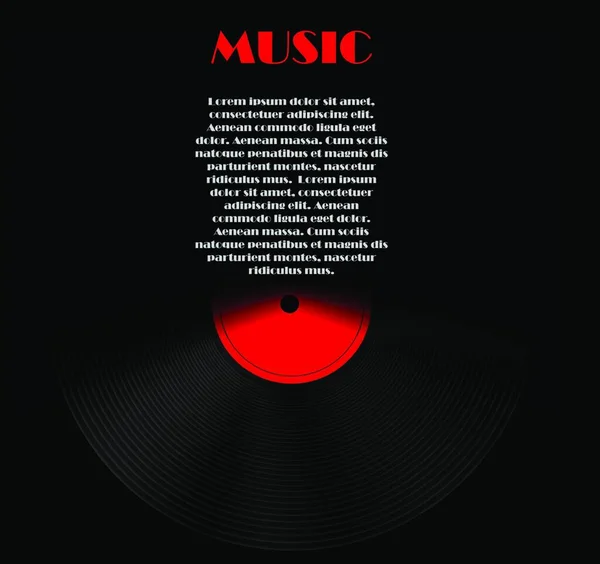 Illustration Vectorielle Fond Musique Abstraite Pour Votre Design Eps10 — Image vectorielle