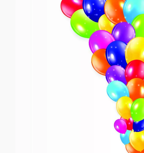 Satz Farbiger Luftballons Vektorillustration Eps — Stockvektor