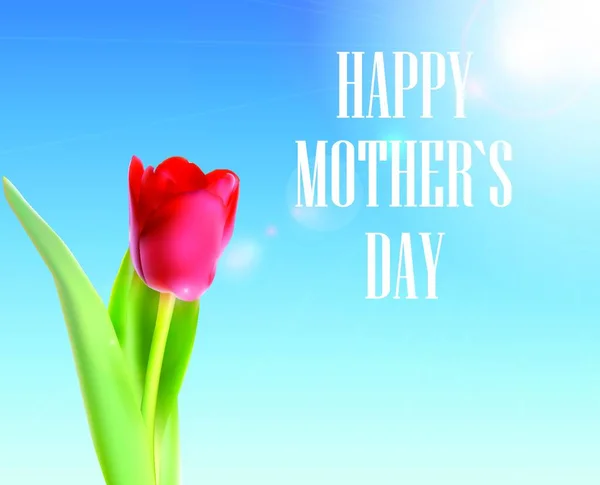Happy Mother Day Poster Card Vector Ilustración Eps10 — Vector de stock