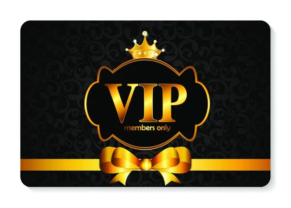 Vip Members Card Vector Illustration Eps10 — Stock Vector