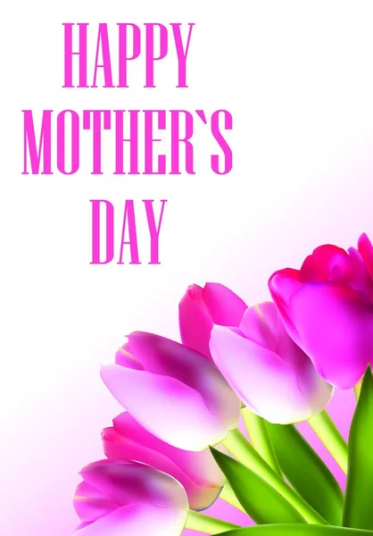 Happy Mother Day Poster Card Vector Illustration Eps10 — Vettoriale Stock