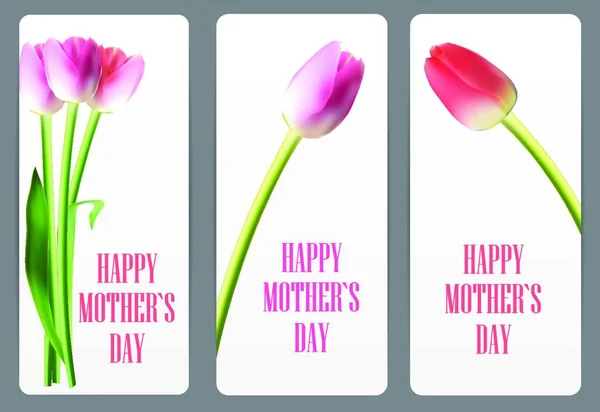 Happy Mother Day Poster Card Vector Ilustración Eps10 — Vector de stock