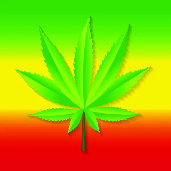 Illustrazione Astratta Del Vettore Sfondo Della Cannabis Eps10 — Vettoriale Stock