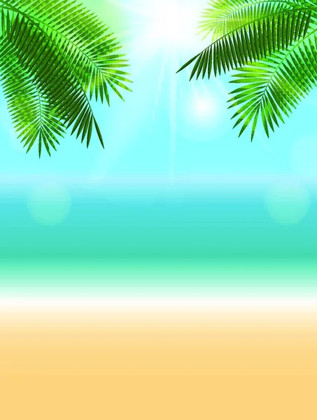 Summer Sunny Natural Background Vector Illustration Eps10 — Stock Vector