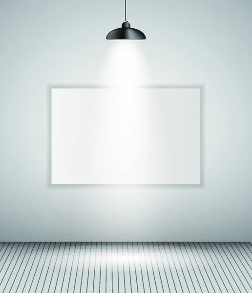 Sfondo Con Lampada Illuminazione Cornice Spazio Vuoto Testo Oggetto Eps10 — Vettoriale Stock