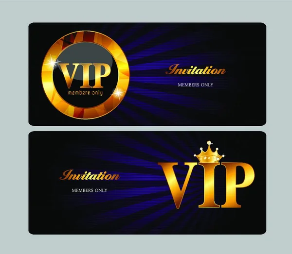 Vip Members Card Vector Illustration Eps10 — Stock Vector