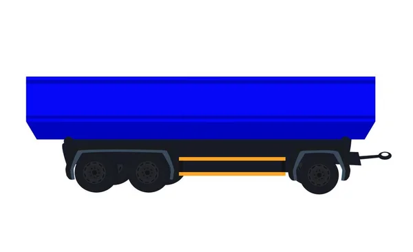 Large Car Trailer Vector Illustration Eps10 — Stock Vector