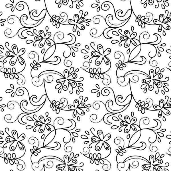 Абстрактна Кольорова Ілюстрація Квіткового Візерунка — стоковий вектор