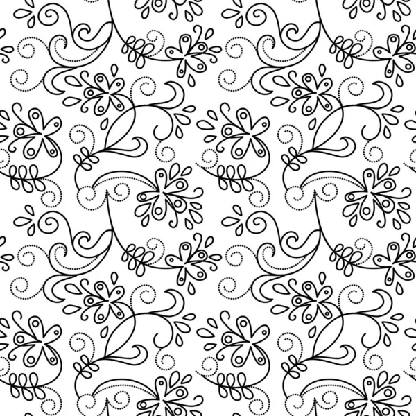 Ilustración Color Patrón Floral Abstracto — Vector de stock