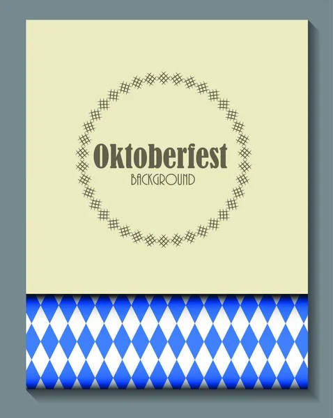 Oktoberfest Azul Fundo Vector Ilustração Eps10 —  Vetores de Stock