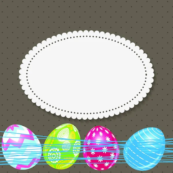 Όμορφο Φόντο Αυγών Πάσχα Διάνυσμα Εικονογράφηση Eps10 — Διανυσματικό Αρχείο