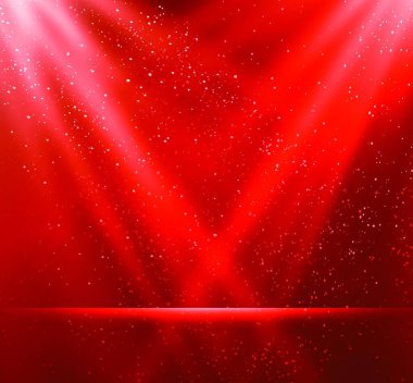 Vector  illustration Abstract magic red light background clipart