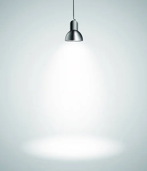 Hintergrund Mit Lighting Lamp Leerer Raum Für Ihren Text Oder — Stockvektor
