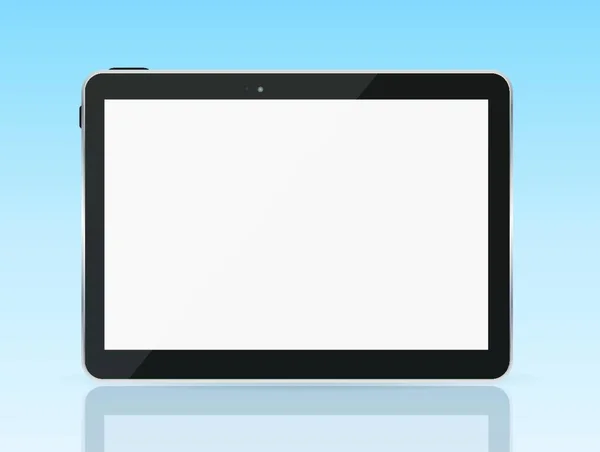 Negro Tablet Vector Ilustración Eps10 — Vector de stock