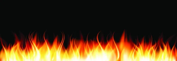 Brennende Flamme Aus Feuer Vektorillustration Eps10 — Stockvektor