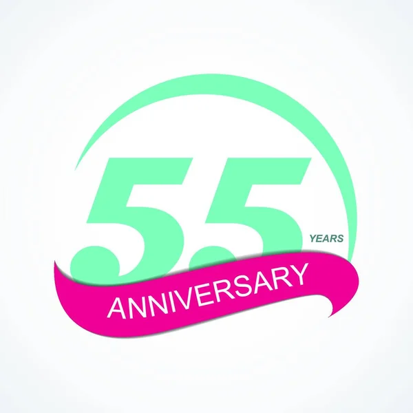 Logo Plantilla Aniversario Vector Ilustración Eps10 — Vector de stock