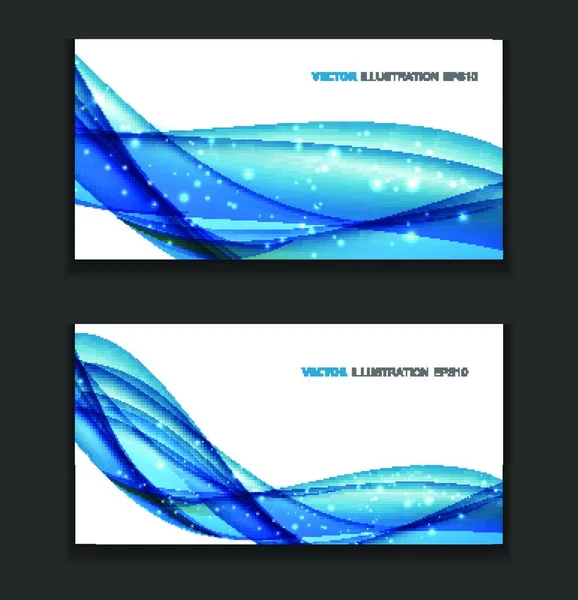 Abstrakte Farbige Wave Card Hintergrund Vektorillustration Eps10 — Stockvektor