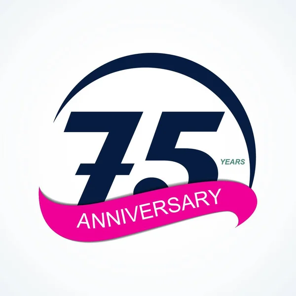 Template Logo Anniversary Vector Illustration Eps10 — Stockvektor