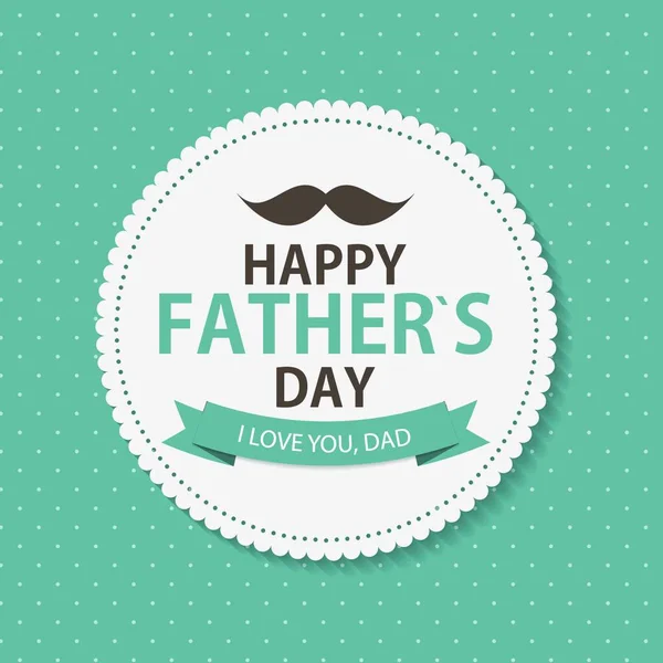 Happy Father Day Poster Card Background Vector Ilustración Eps10 — Vector de stock