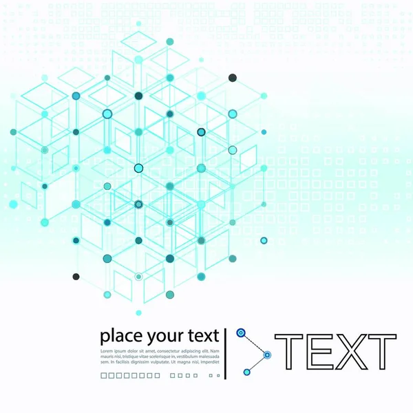 Molecuul Communicatie Achtergrond — Stockvector