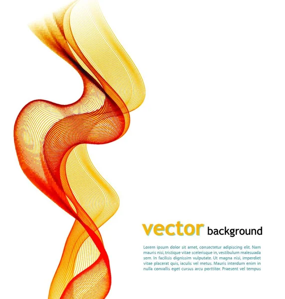 Абстрактный Красочный Векторный Шаблон Помахал Фоном S10 — стоковый вектор