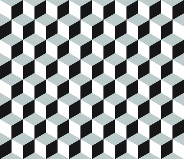 ベクトルアブストラクト3Dキューブを用いた幾何学的なシームレスパターン — ストックベクタ
